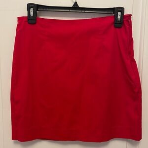STAUD red mini skirt
